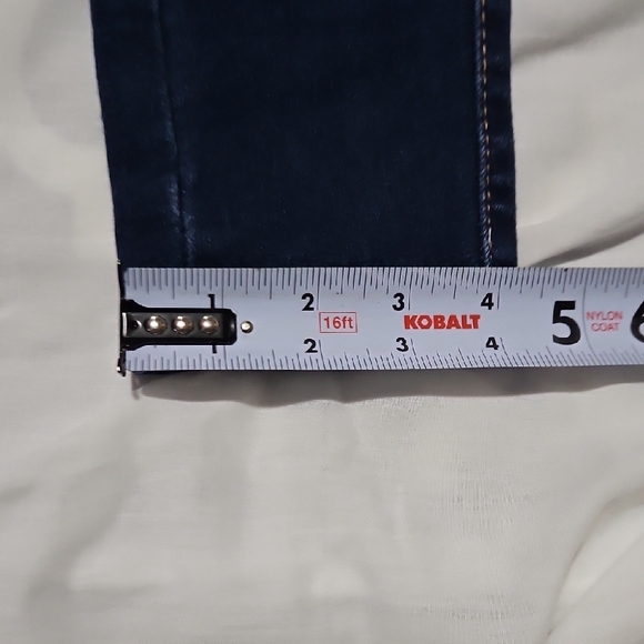 Blue High Rise Tapered Jeans - Picture 9 of 10